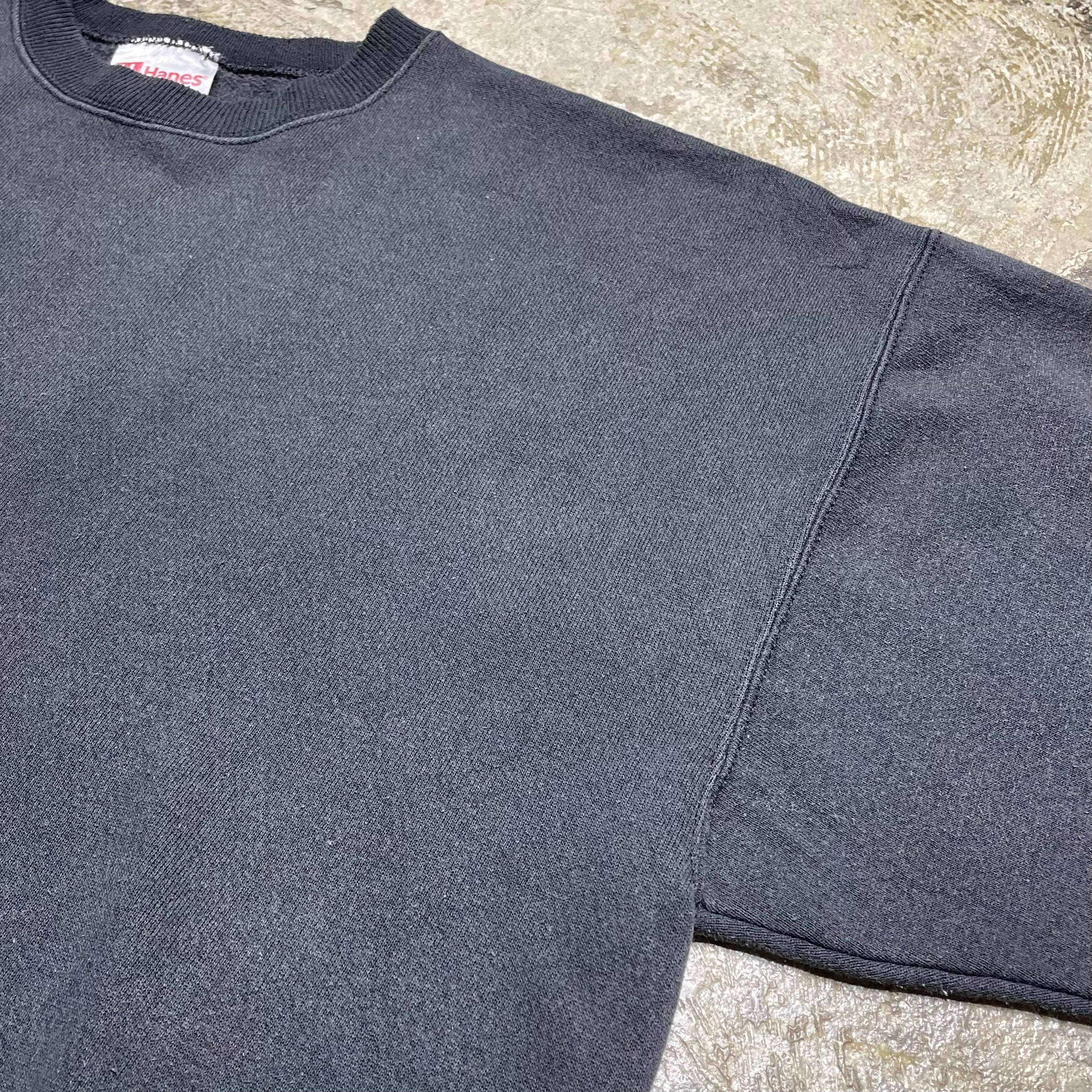 Hanes 80〜90s Fade Black Sweat Shirt size XL | BENJAMIN AUTHENTIC CLUB