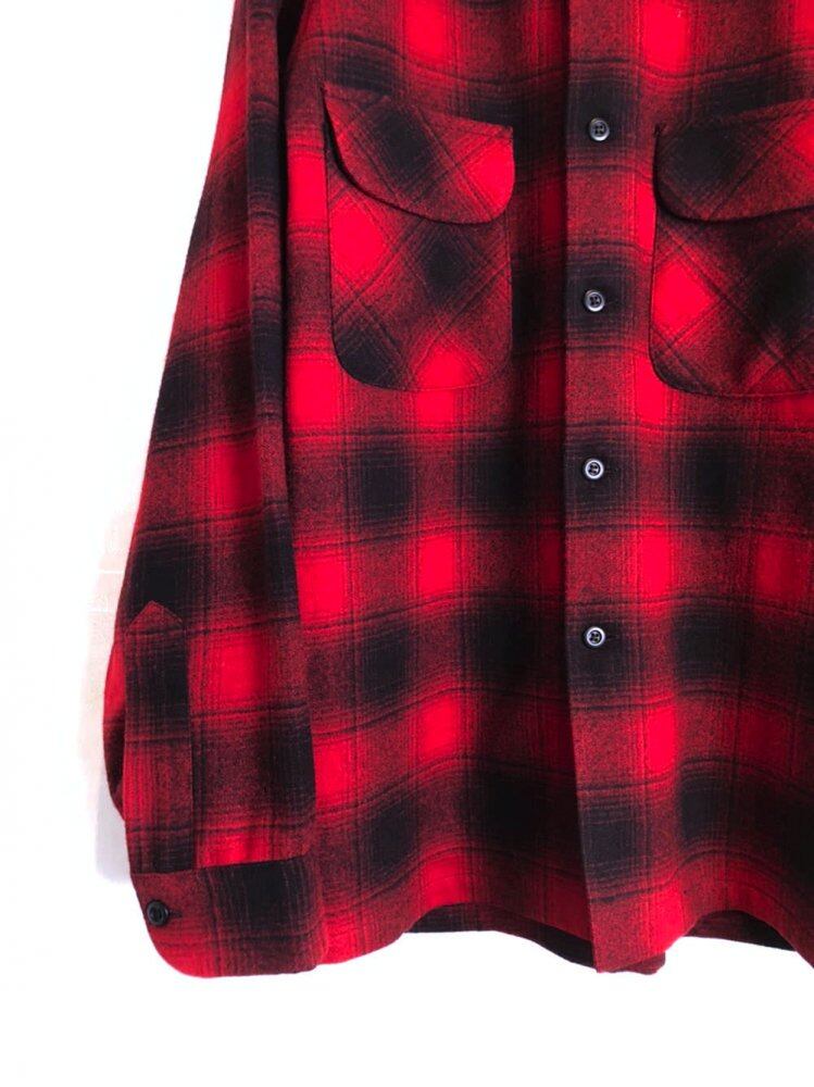 Pendleton [PENDLETON] Vintage Shadow Check Wool Shirt [1970s