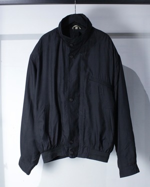 【Caka BLACK】Layered Gimmick Vintage Silk Jacket