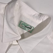 Crocodile クロコダイル デザイン 半袖 シャツ サイズ M /ホワイト系 メンズ