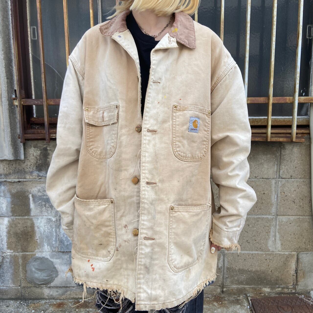 Carhartt カーハート ミシガンチョアコート ダック地 ブランケット ...