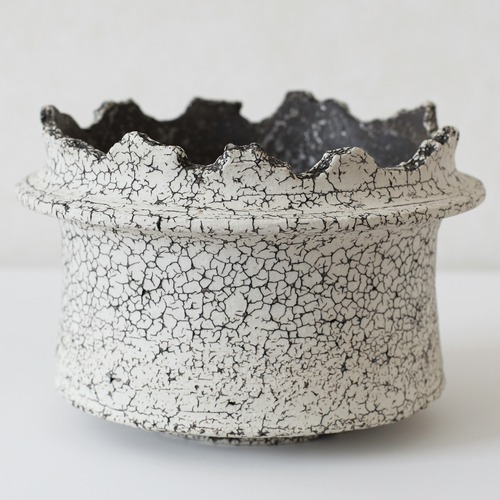 -罅化粧- Cylinder Pot(中根楽) ※Large No,005