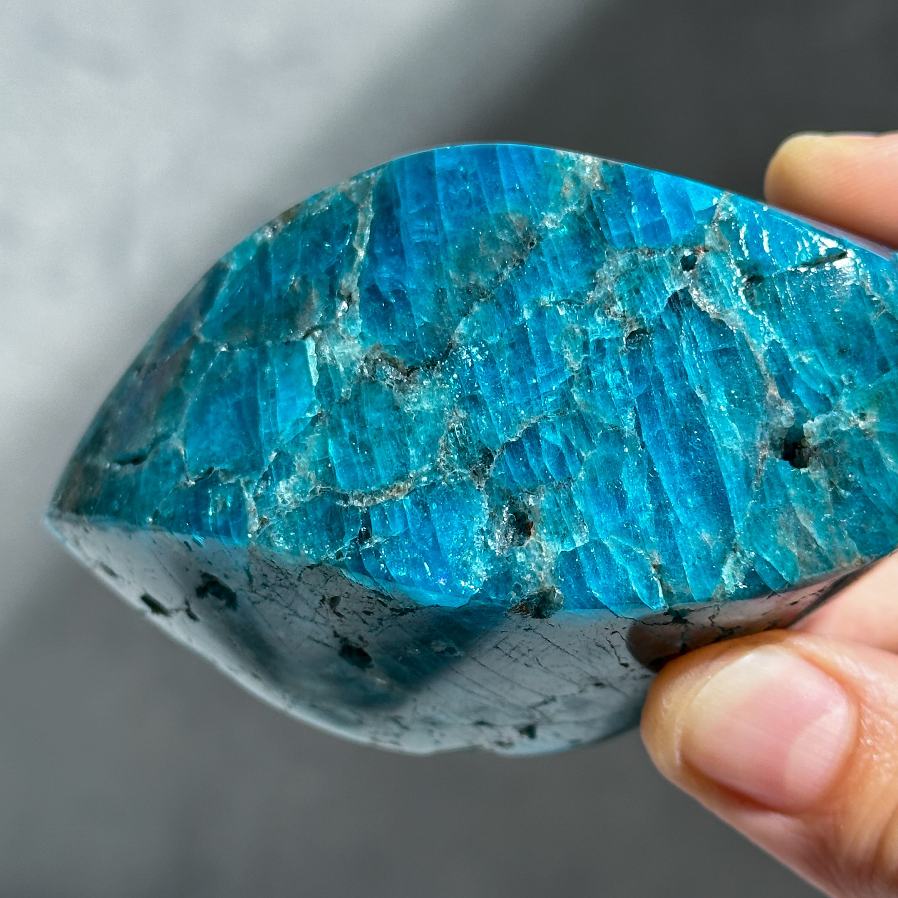 ブルーアパタイト フレイム型23◇ Blue Apatite ◇ 天然石・鉱物 ブルーアパタイト フレイム型23◇ Blue Apatite ◇ 天然石・鉱物