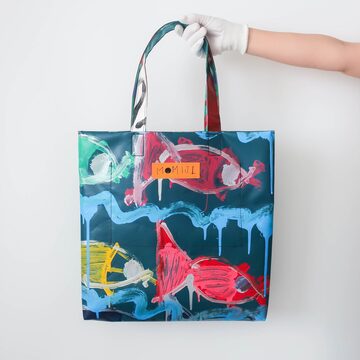 帆布トート大BAG 片パンチ/フレブル/フレンチブルドッぐ | Pay ID
