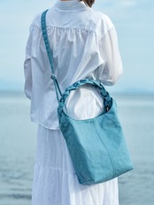 【Lサイズ】琵琶湖生まれの三つ編みバッグ