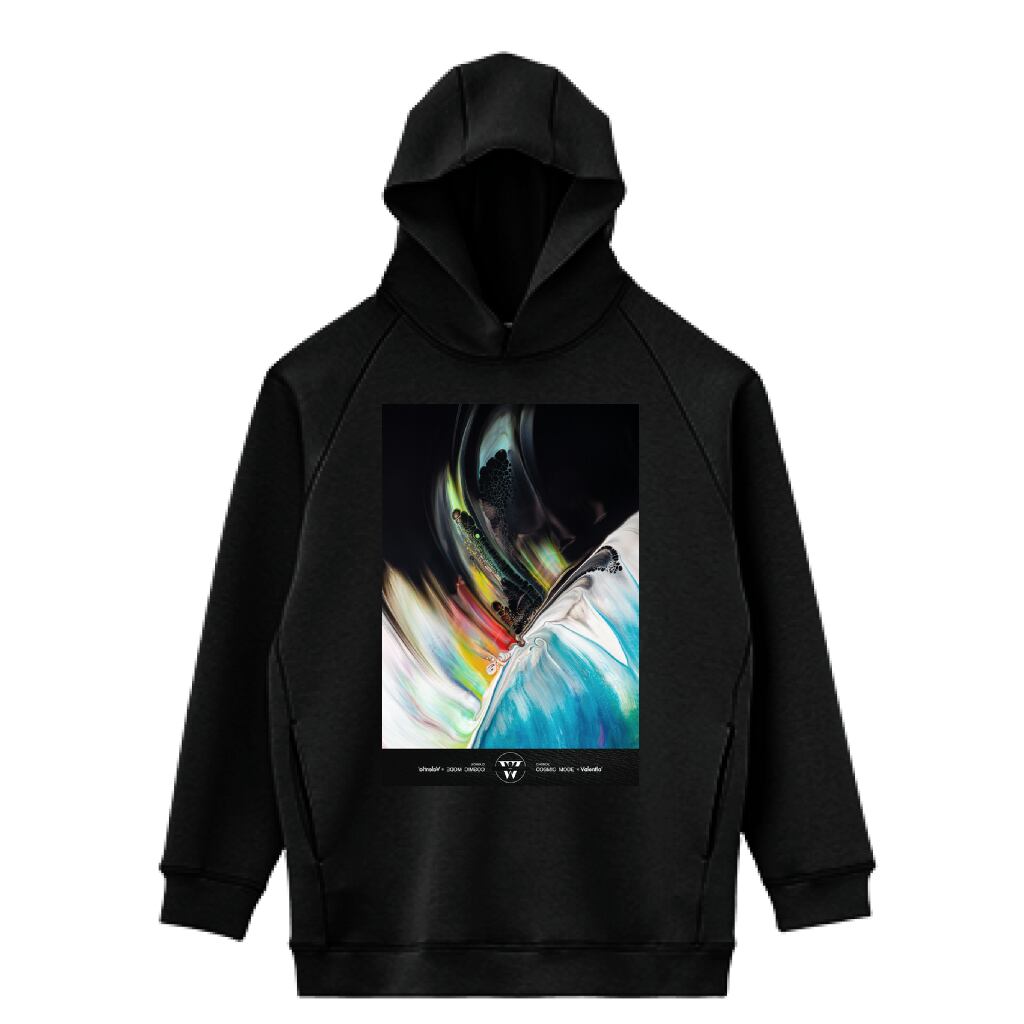 LIFEMAX 10oz ドライストレッチプルオーバーパーカー（両面印刷）