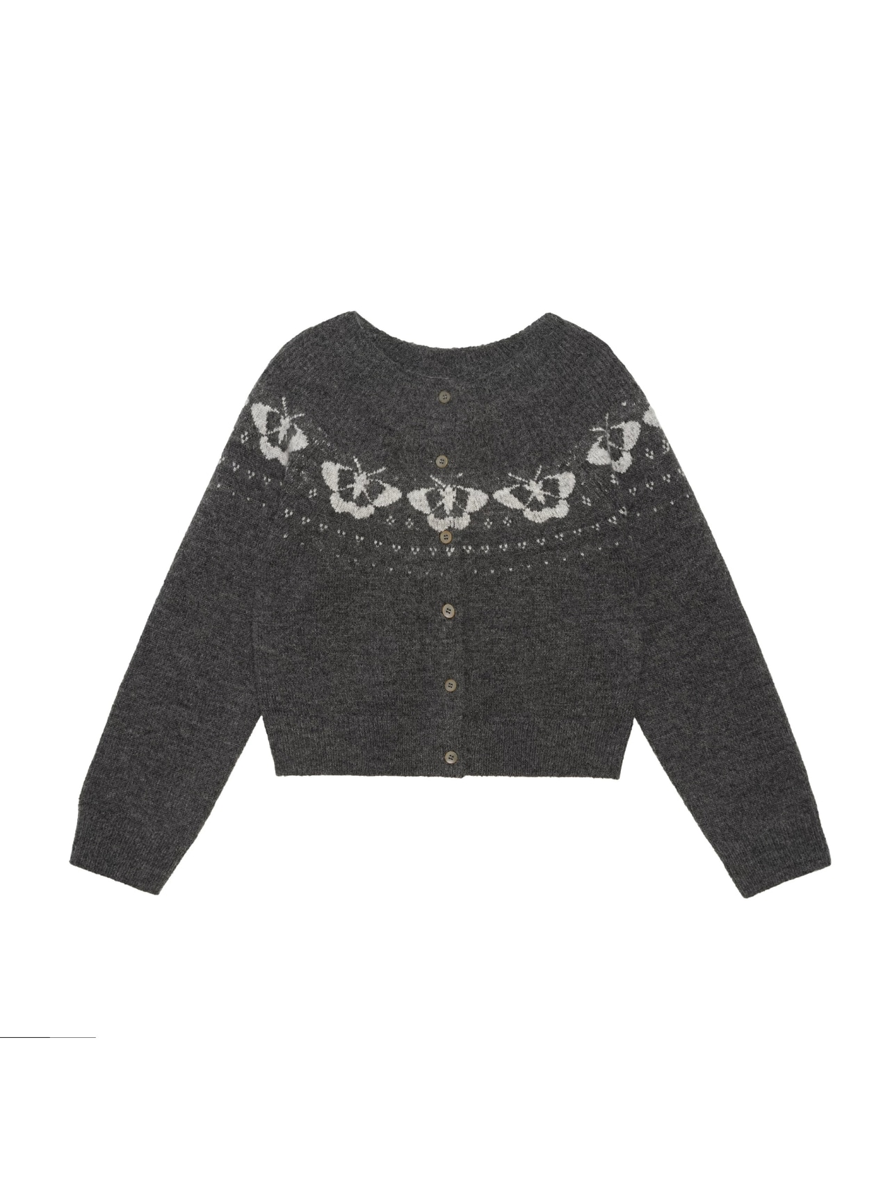 Papillon Motif Knit Cardigan F0838