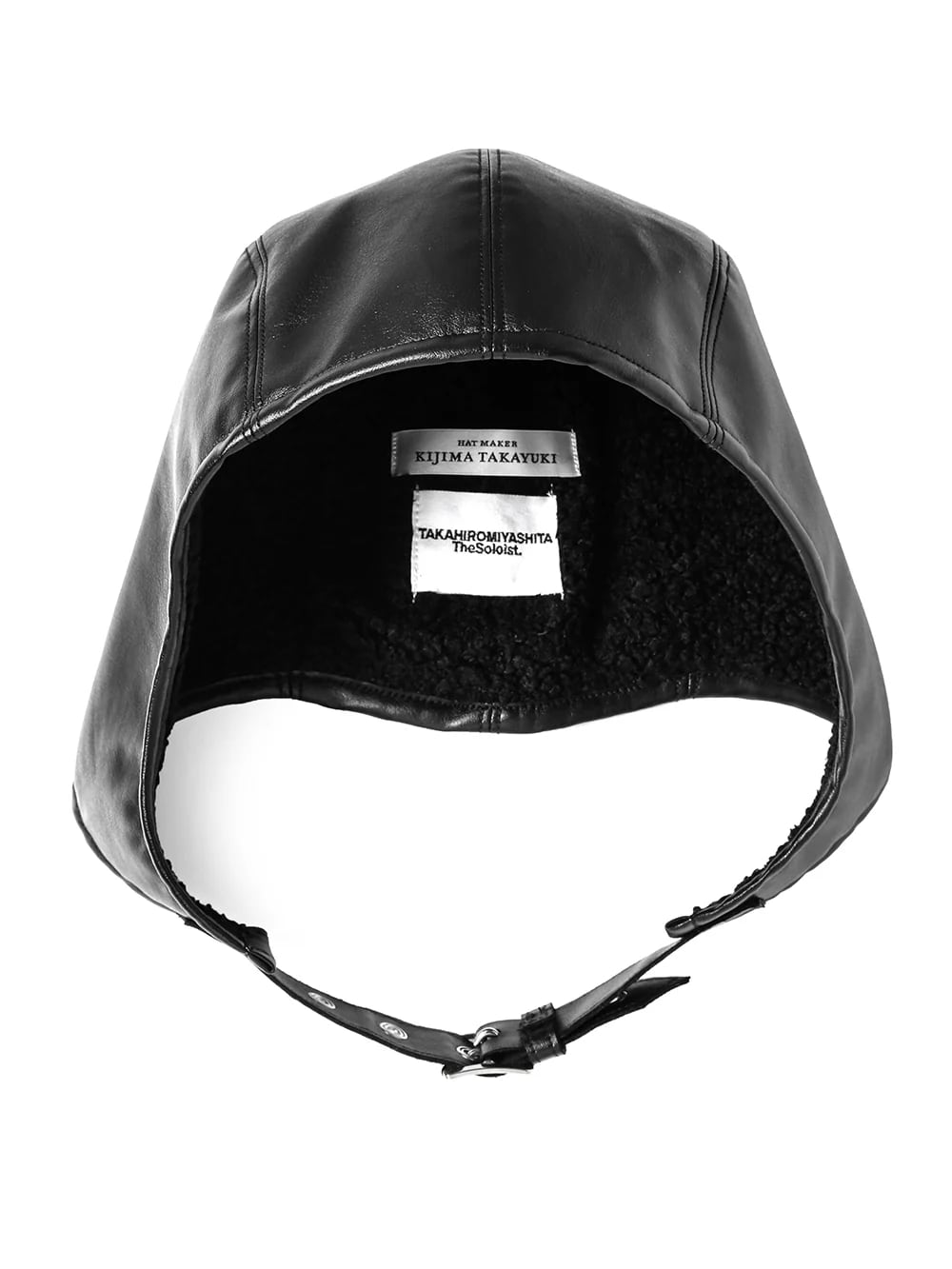 sa.0025AW25 / helmet cap.(faux mouton) / black xblack