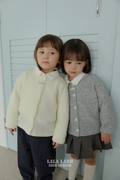 LALALAND 26/SS (Kids)Classic ribbed cardigan