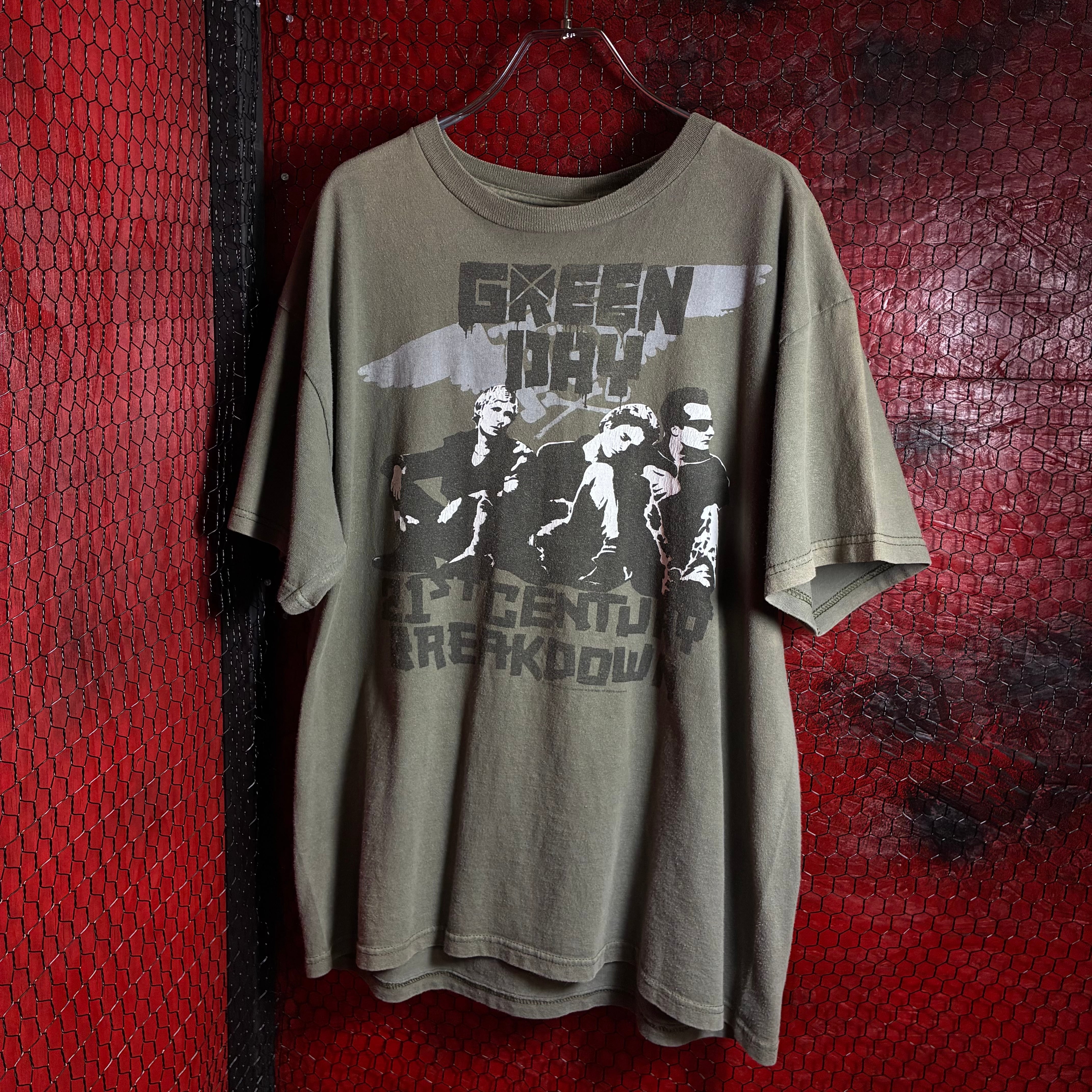00s MEXICO製 DELTA GREEN DAY バンドTシャツ カーキ | 古着屋 the moon