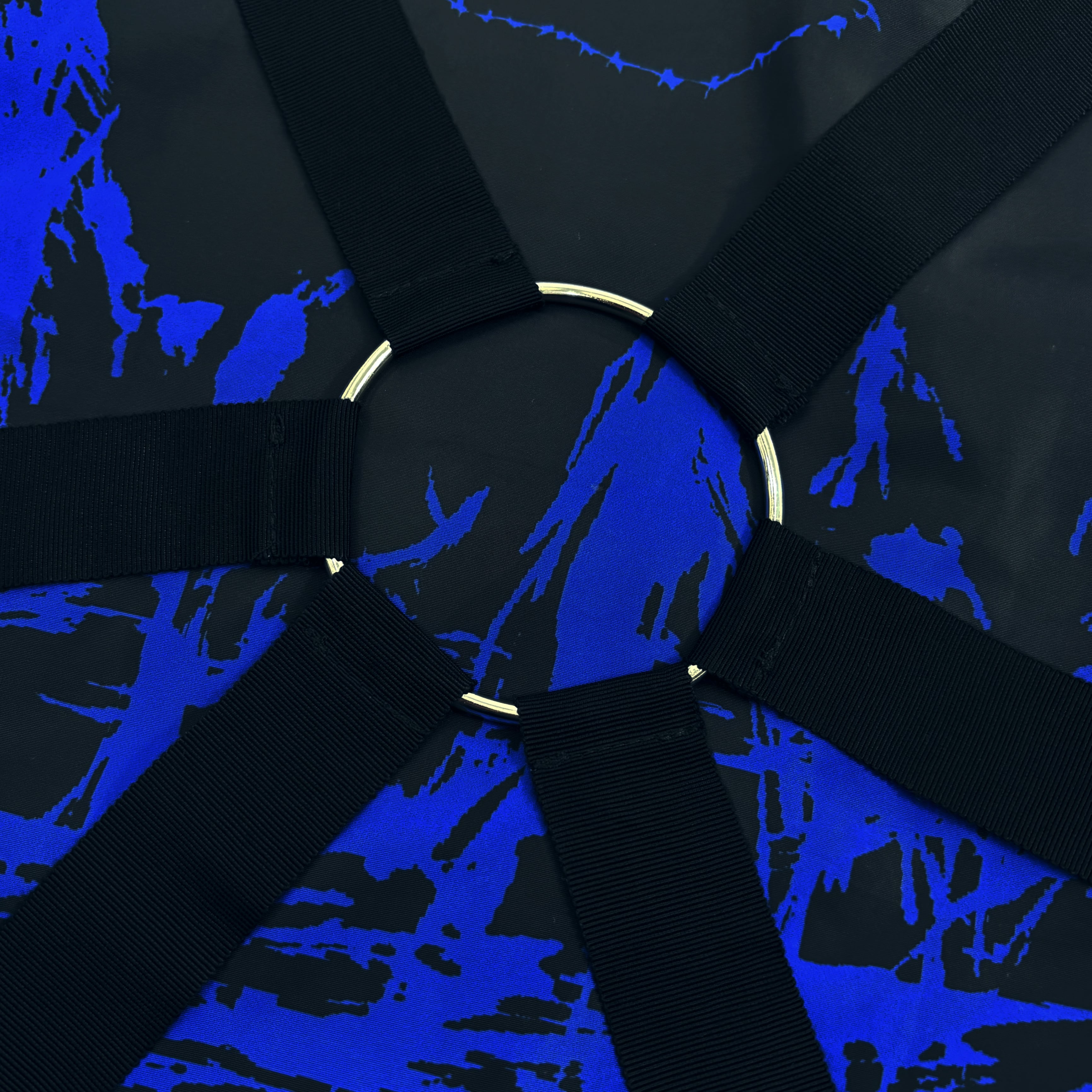 CROSS STRAP防寒フランネル生地OUTER【BLUE×BLACK】 | NIER CLOTHING