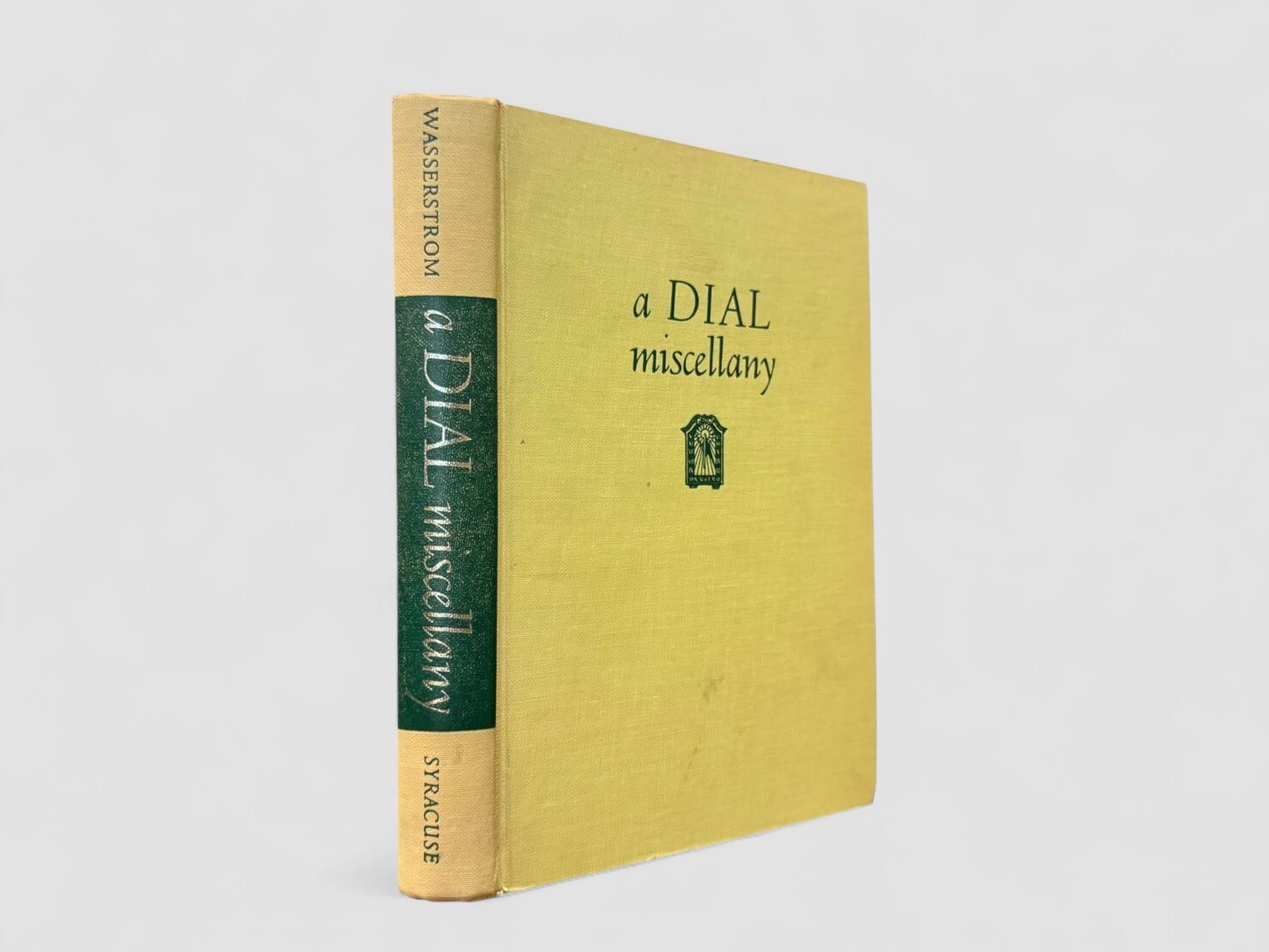 【SL980】【FIRST EDITION】A Dial Miscellany(1963) /William Wasserstrom