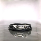 PIPE HOOK LEATHER BRACELET / パイプフックレザーブレスレット