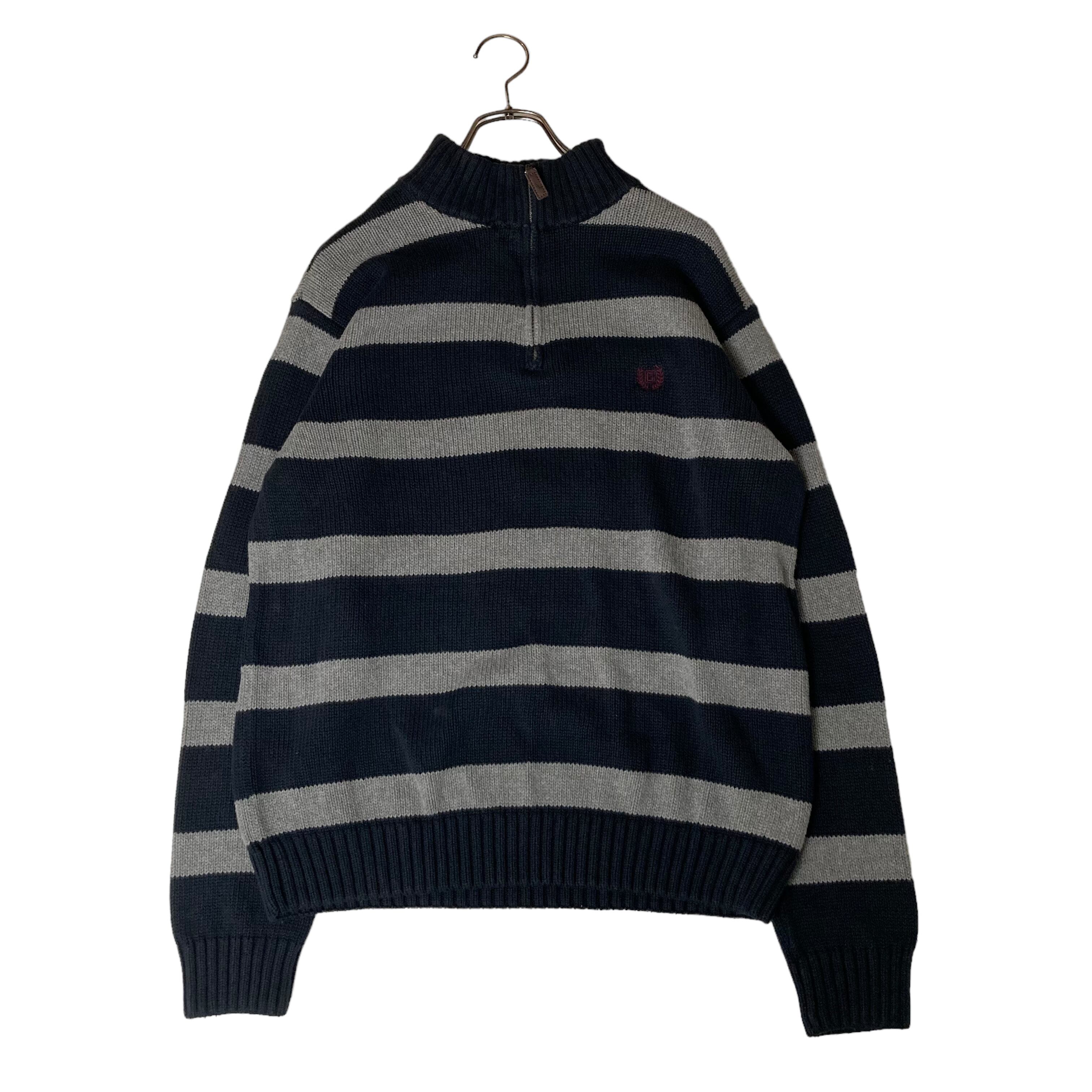 CHAPS ハーフジップニット M 刺繍 コットン100% | 古着屋OLDGREEN