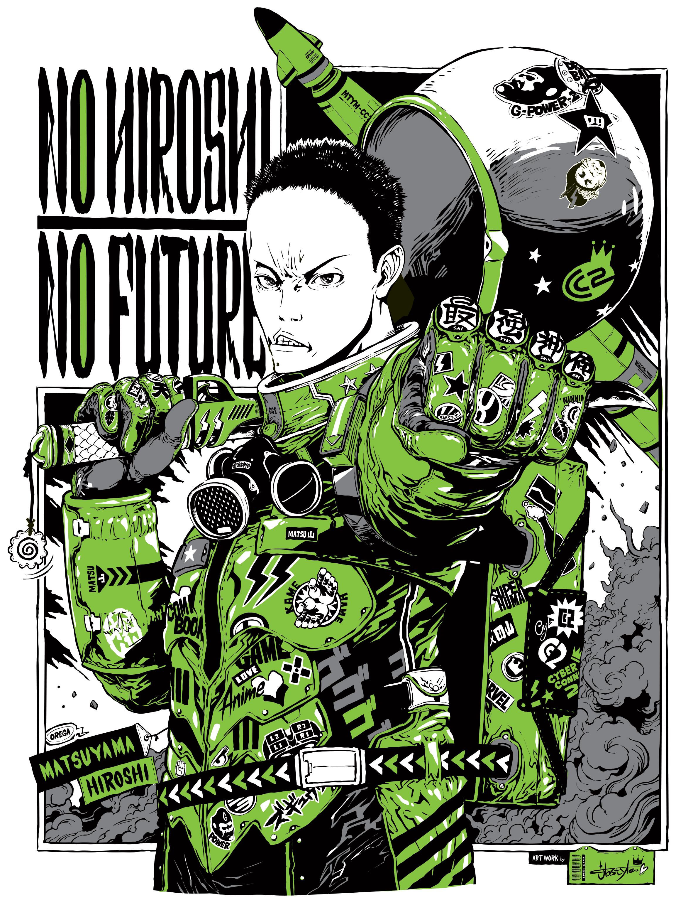 松山洋 x jbstyle. コラボTシャツ（黒） | ミリアッシュ ストア