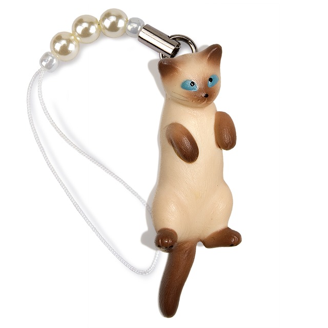 ペットラバーズ 猫どん LadyCat vol,7 シャム ビーズ ストラップ N-2710