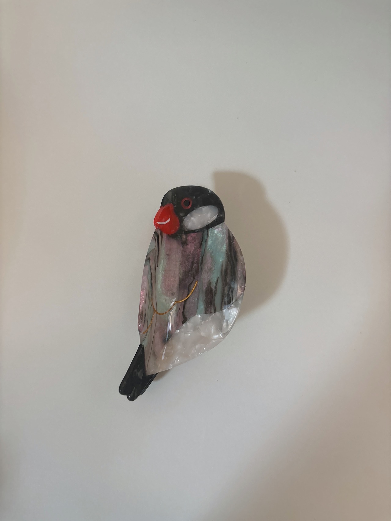 文鳥　ヘアクリップ