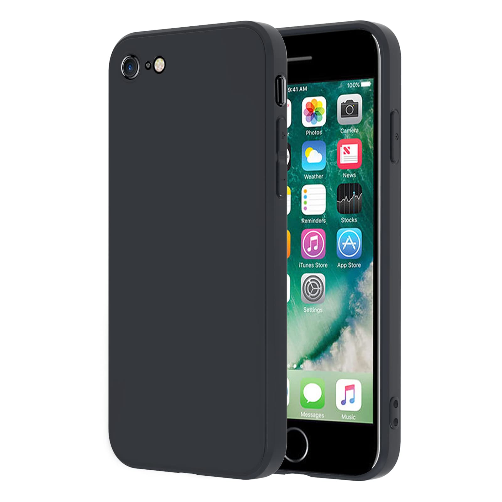 EUMADOVE iPhone SE SE2 SE3 8 7 用 ケース TPU 頑丈 シリコン 軽量 衝撃吸収 アイフオンSE(4.7インチ)対応