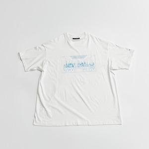 Awesome Banquet-Tee WHITE/turquoise / オウサムバンケットTee ホワイト