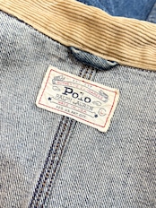 80〜90s Ralph Lauren DENIM WORK JACKET MADE IN USA Size L