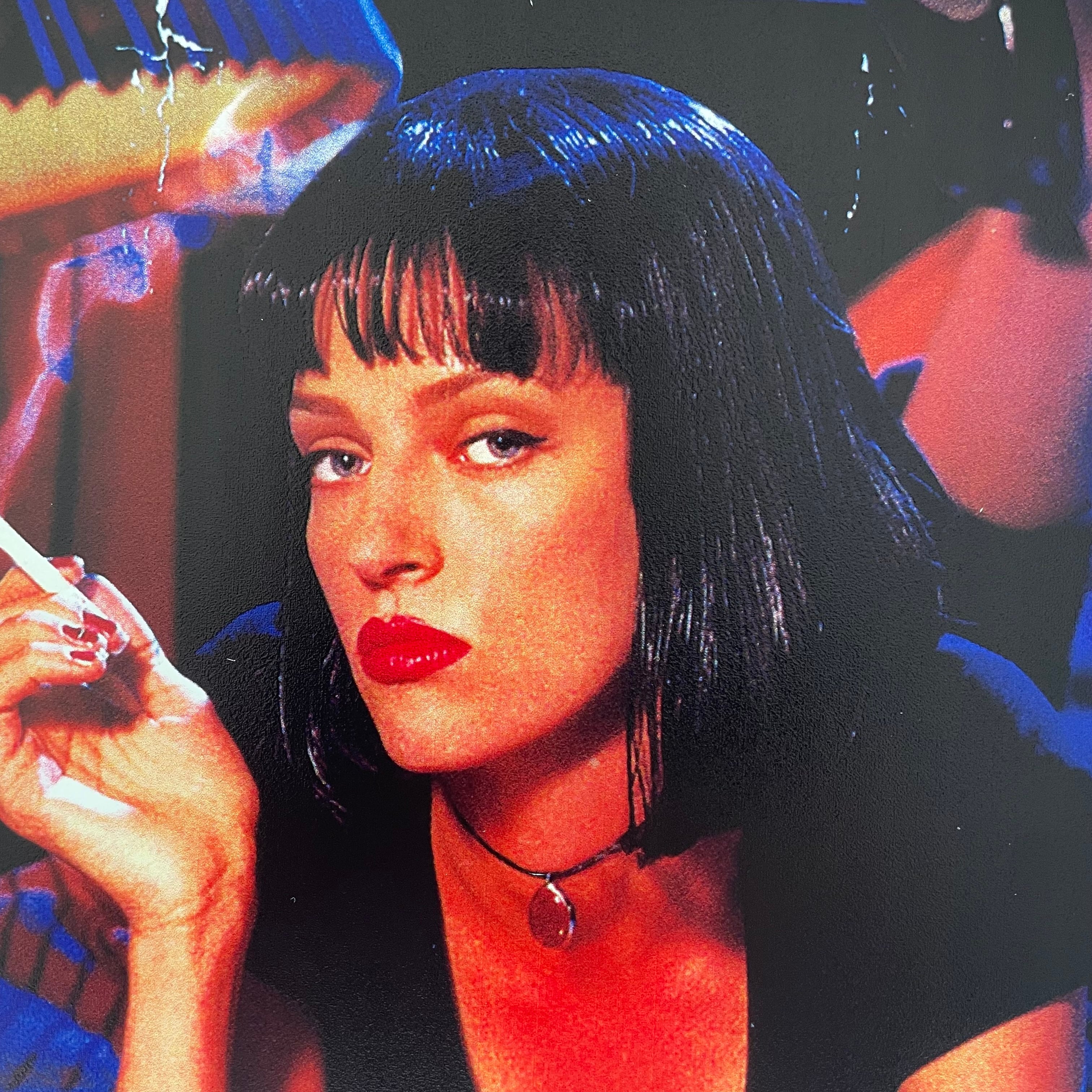 PULP FICTION ブリキ看板 ミアウォレス 映画ポスター パルプ