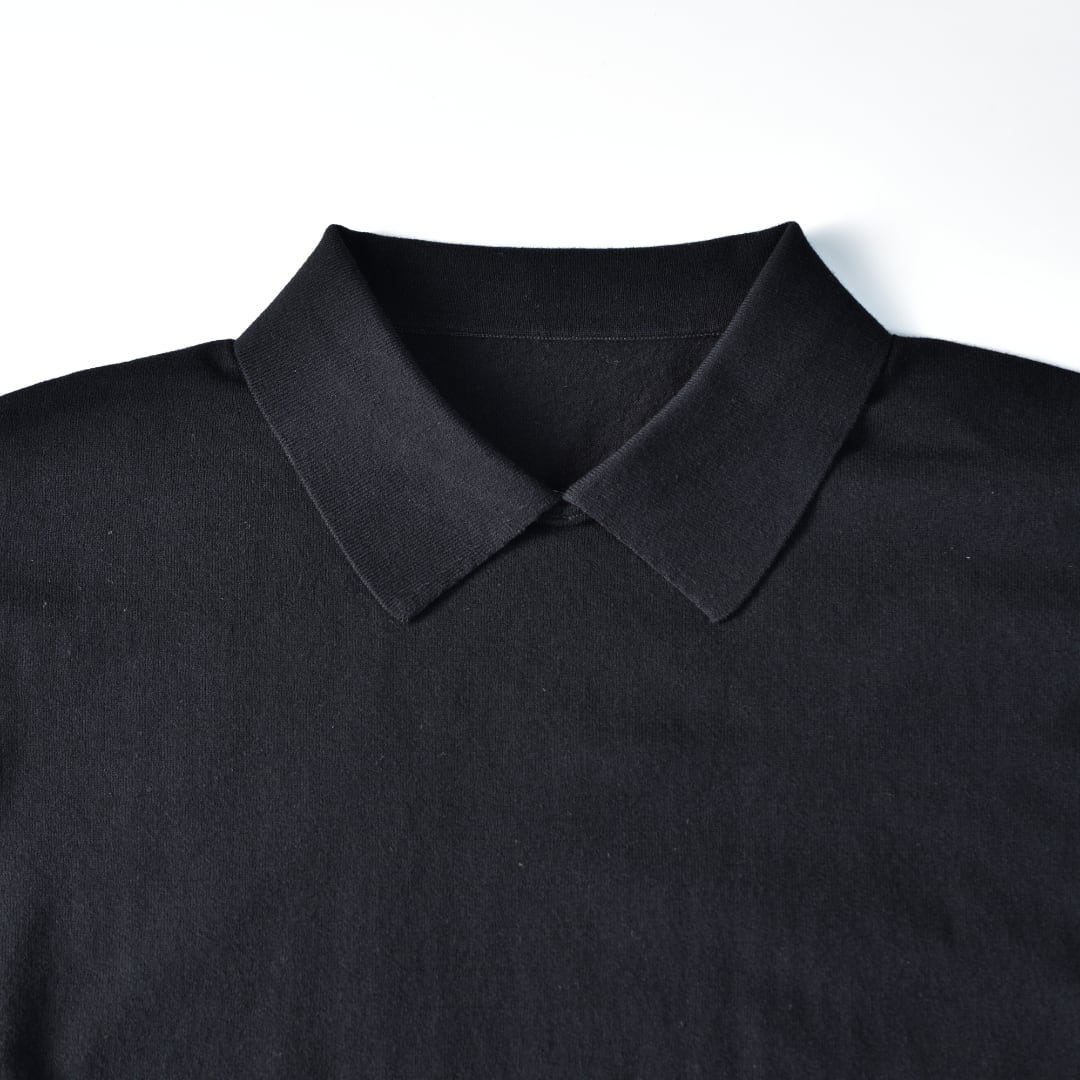 prit プリット ツイストコットン5分袖ワイドスキッパー・クロ【送料無料】