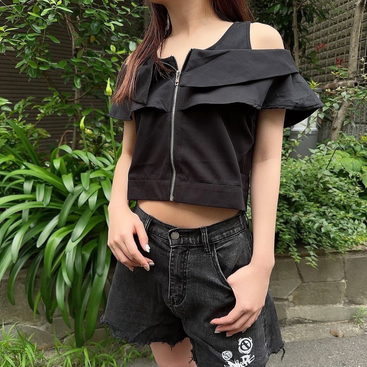 2WAY OFF-SHOULDER ZIP OUTER【袖切り離し可能】 | NIER CLOTHING powered by BASE