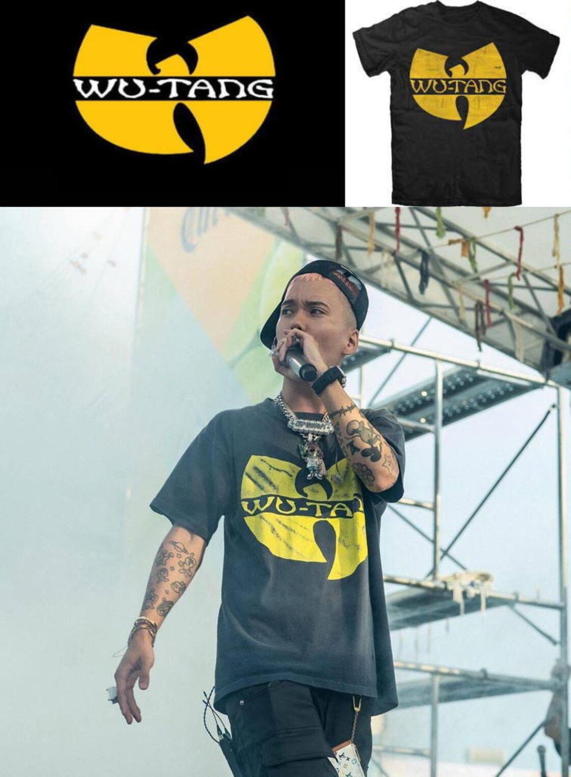送料無料】WU-TANG CLAN ウータンクラン ライセンスTシャツ ブラック 