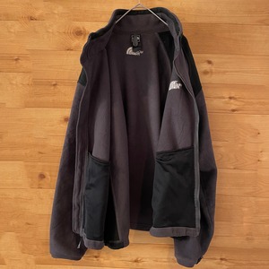 【THE NORTH FACE】刺繍ロゴ バックロゴ フリースジャケット ブルゾン Lサイズ ノースフェイス US古着