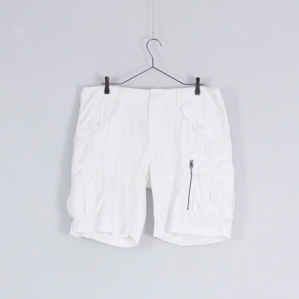 POLO RALPH LAUREN ホワイトカーゴショーツ【FF-3694】 | cv