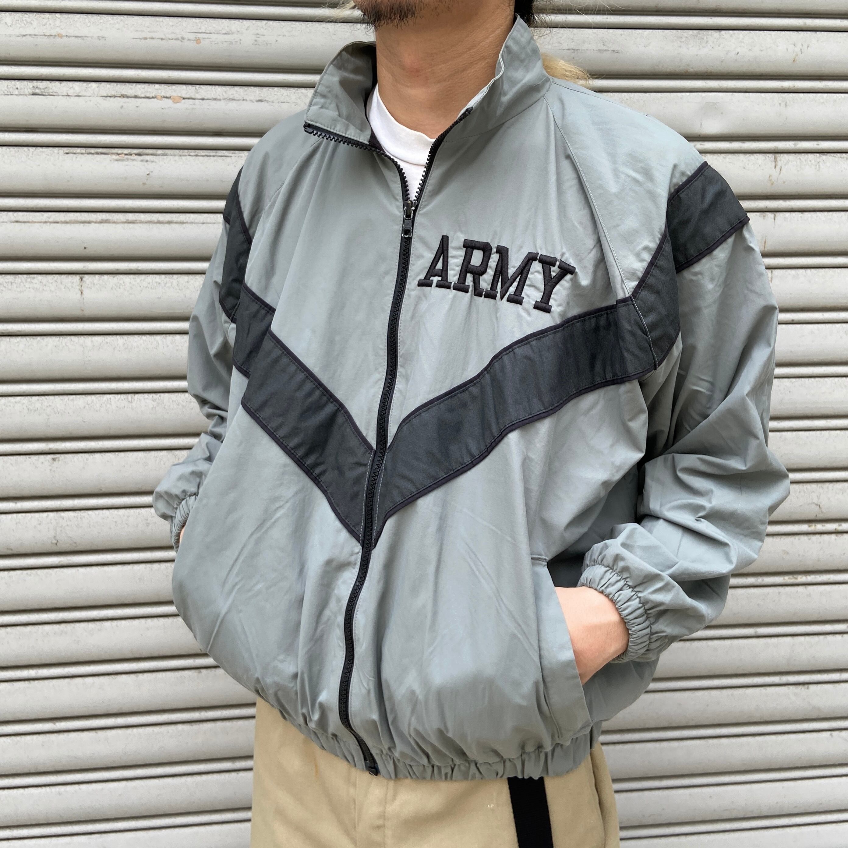 タグ付き未使用 US ARMY ナイロントレーニングジャケット M-R 16年製