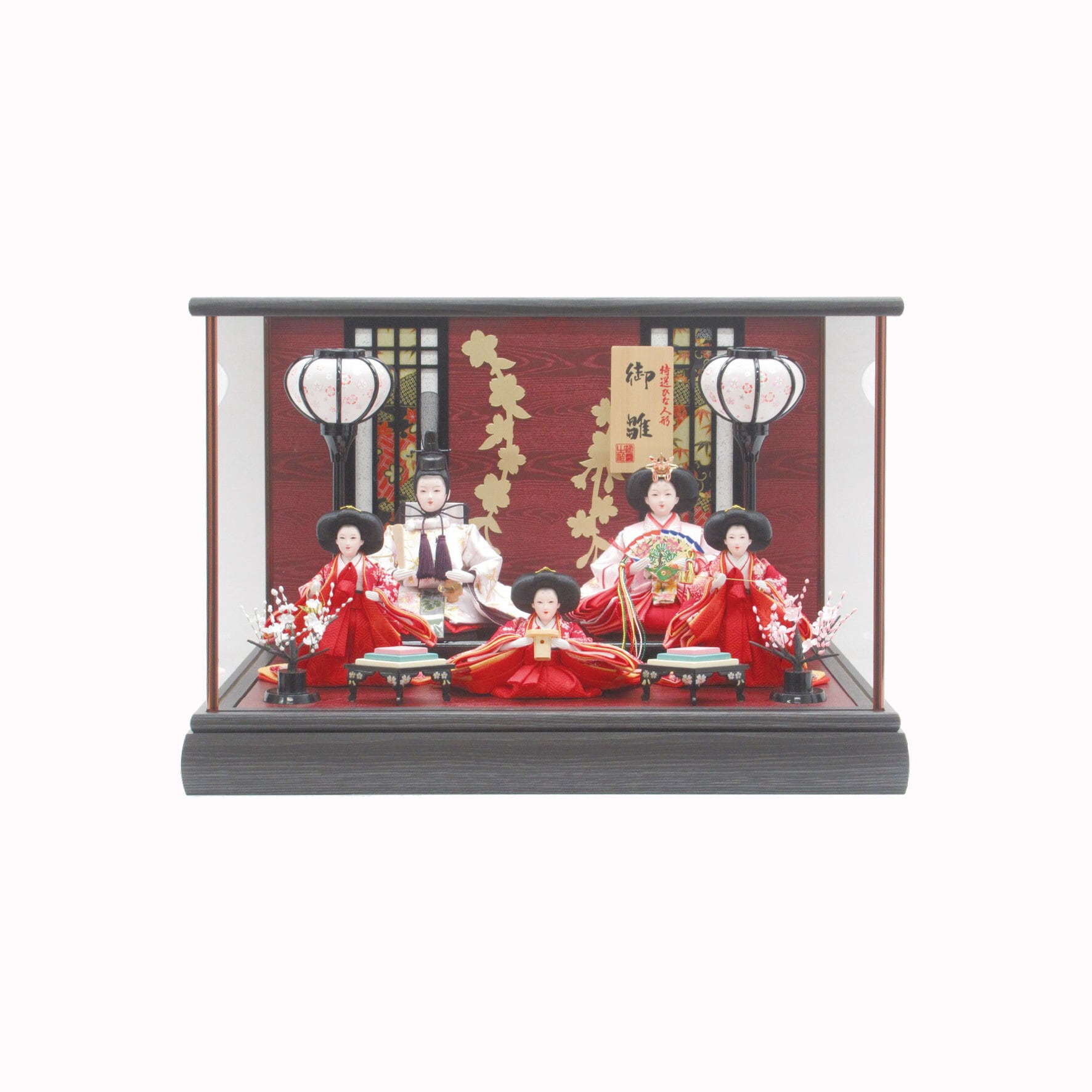 雛人形<ケース飾り>麗五人飾り|ひな人形