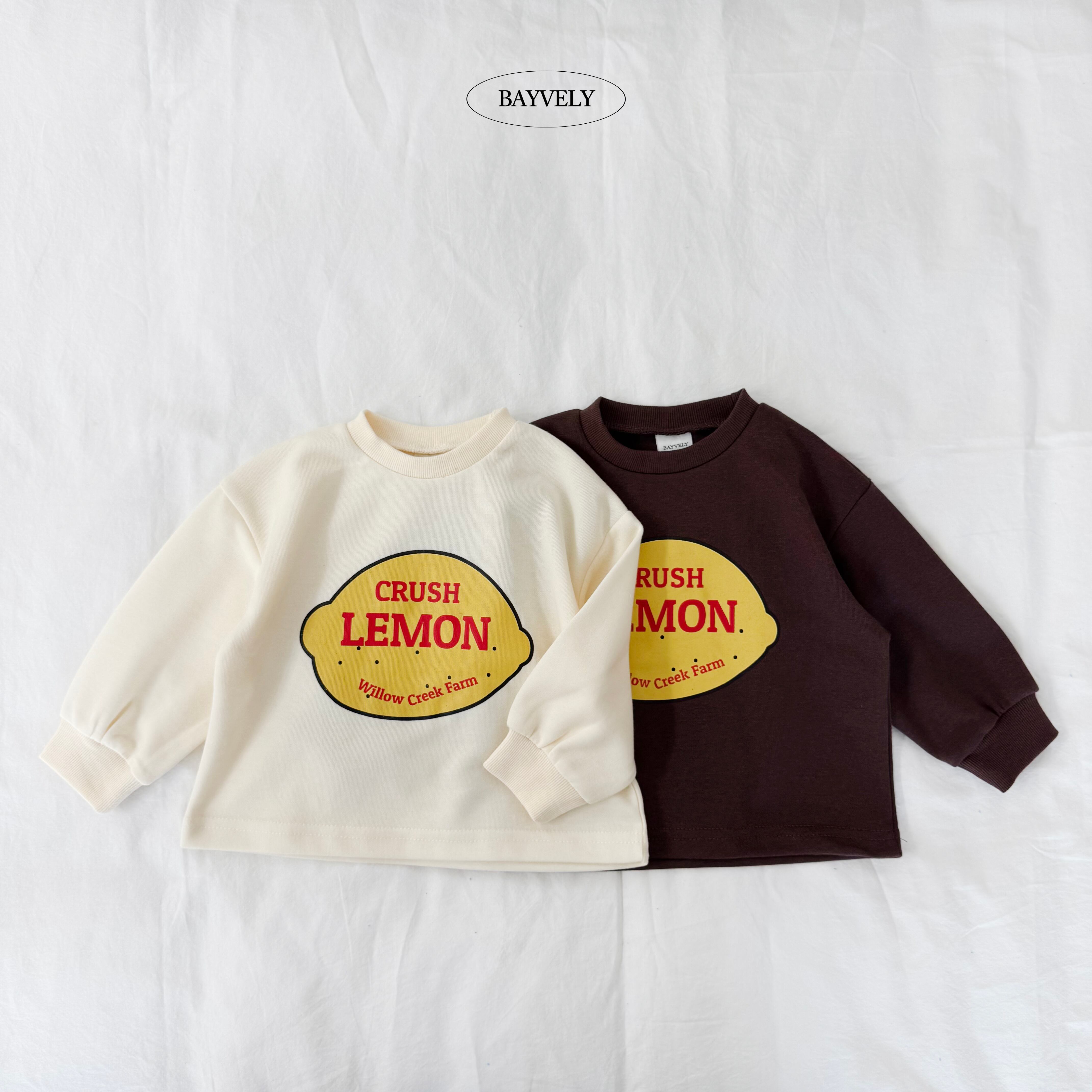 lemon sweatshirt【BAYVELY】※9月中旬発送予定