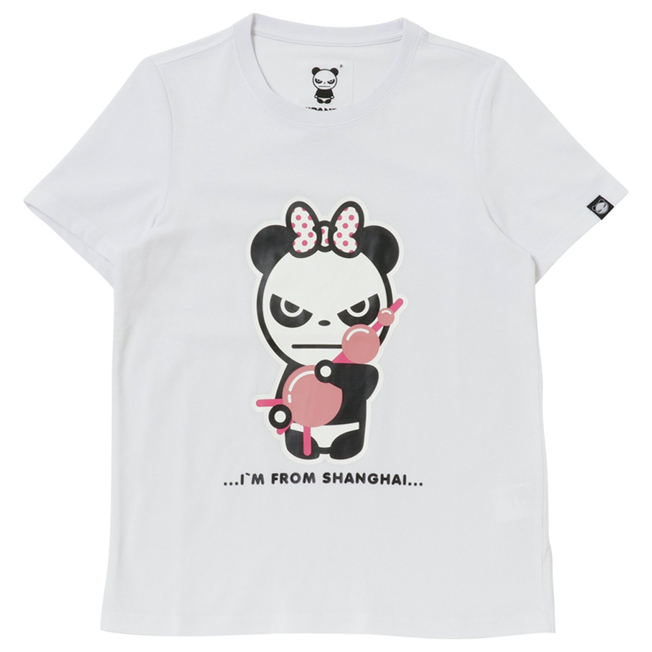 送料無料 【HIPANDA ハイパンダ】レディース Tシャツ 【日本限定】WOMEN'S ORIENTAL PEARL TOWER SHORT SLEEVED T-SHIRT / WHITE・BLACK