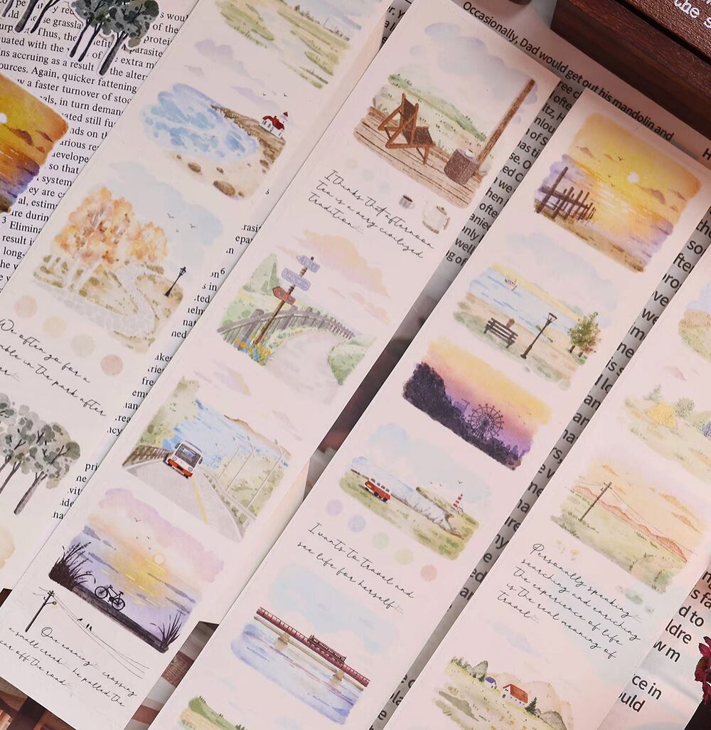 PET 6cm×5m 兰泽芳草② 海外マスキングテープ PET 6cm×5m