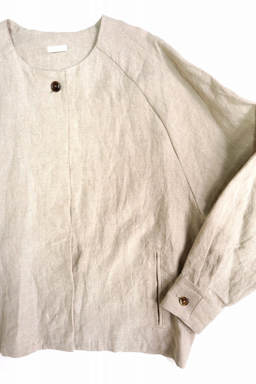 Belgium Linen No Collar Jecket