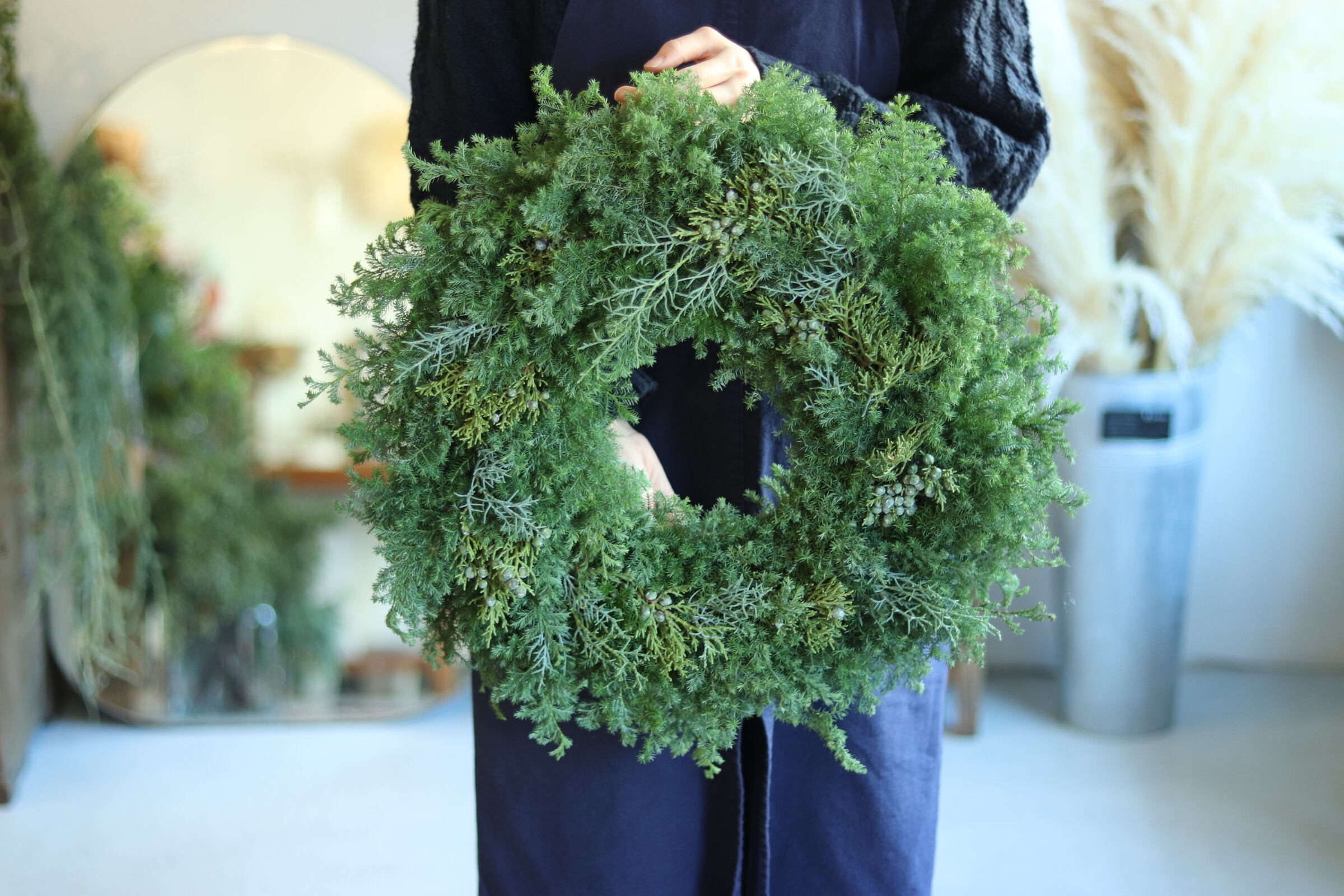 大きなグリーンリース 50cm