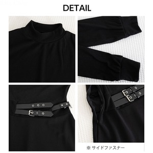 ロングワンピース ベルト飾り 長袖 レディース 春秋 韓国 ワンピース おしゃれ きれいめ 大人 カジュアル フレア ハイウエスト ウエストマーク 上品 体型カバー Aライン 大人可愛い 大人女子