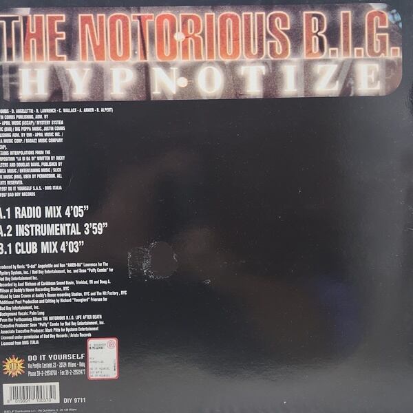 Notorious B.I.G. / Hypnotize [DIY 9711] - 画像2