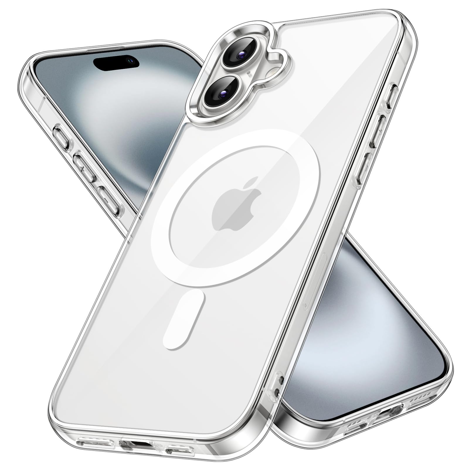 JETech iPhone 16用 マグネットケース (クリア)