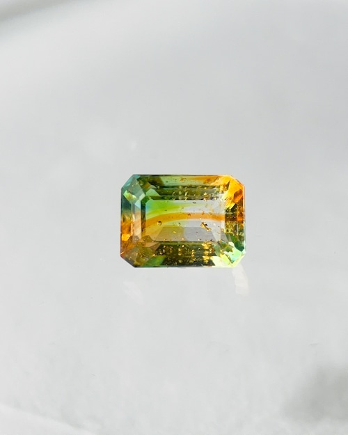 オクタゴン 8×6mm　#42【硝子の宝石】箔入蓄光