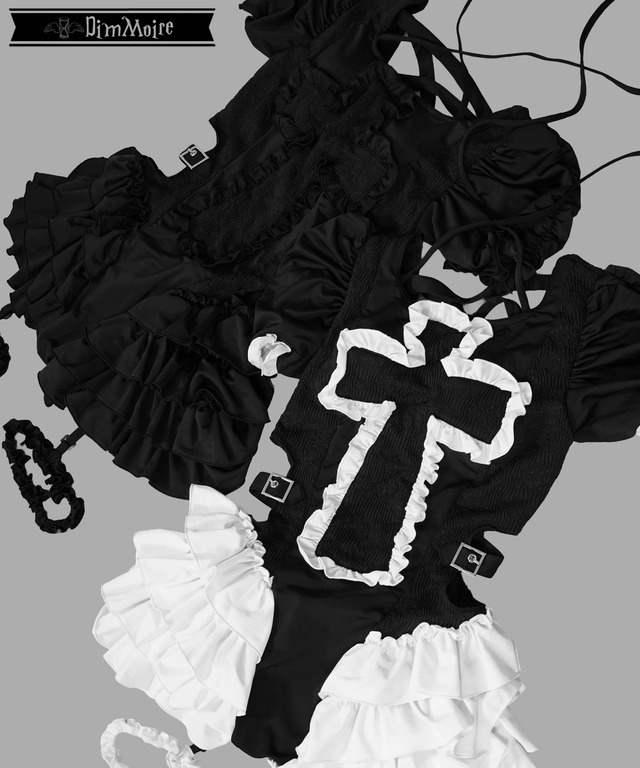 【受注予約商品】祈りの十字スイムウェア【Black】