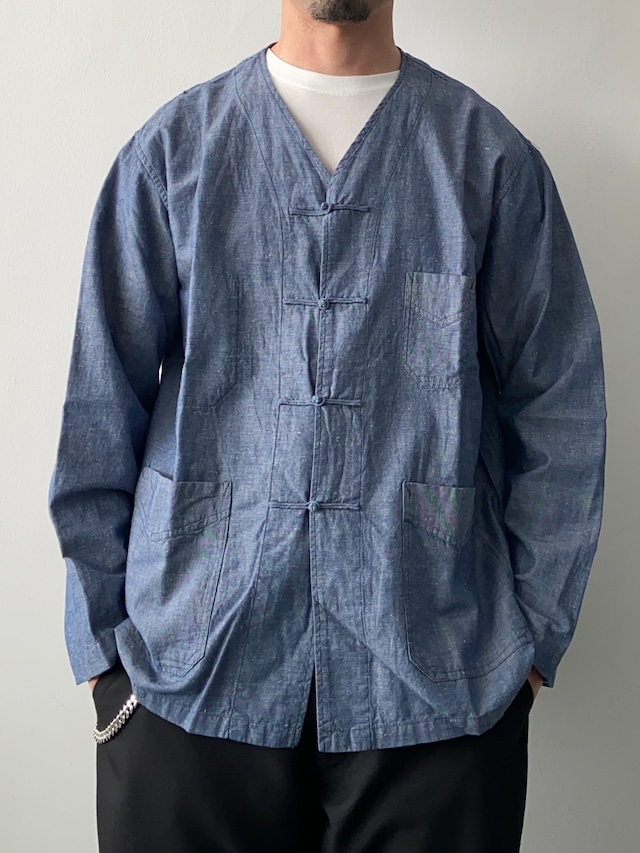 POST O'ALLS / 3109C / POST CHINOIS DV / cotton / linen - indigo