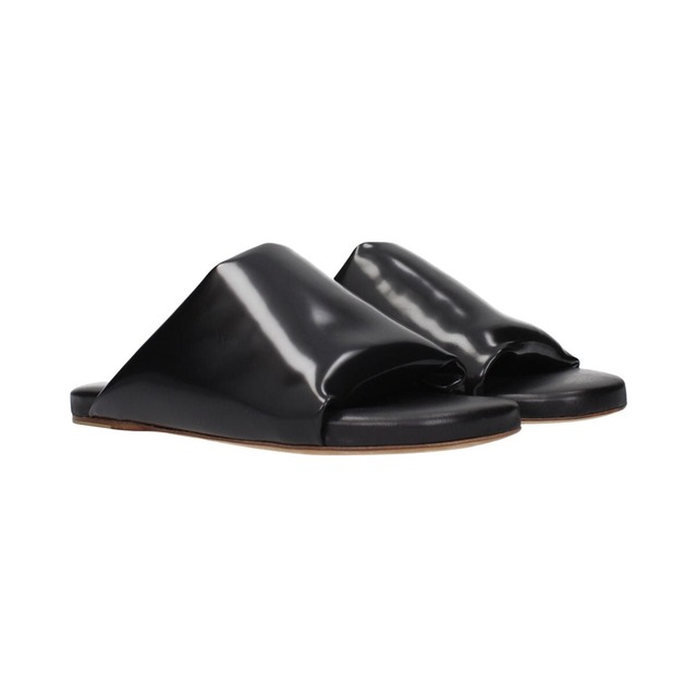 BOTTEGA VENETA ボッテガヴェネタ レディース スライドサンダル レザー ブラック