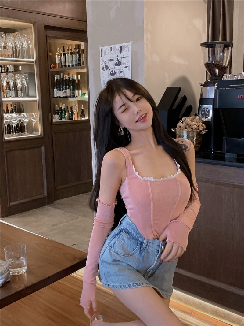 サマーショートスタイルコート 大人ガーリー スウィート キュート カジュアル 夏物 ピュア ブラックストロベリース63476834460