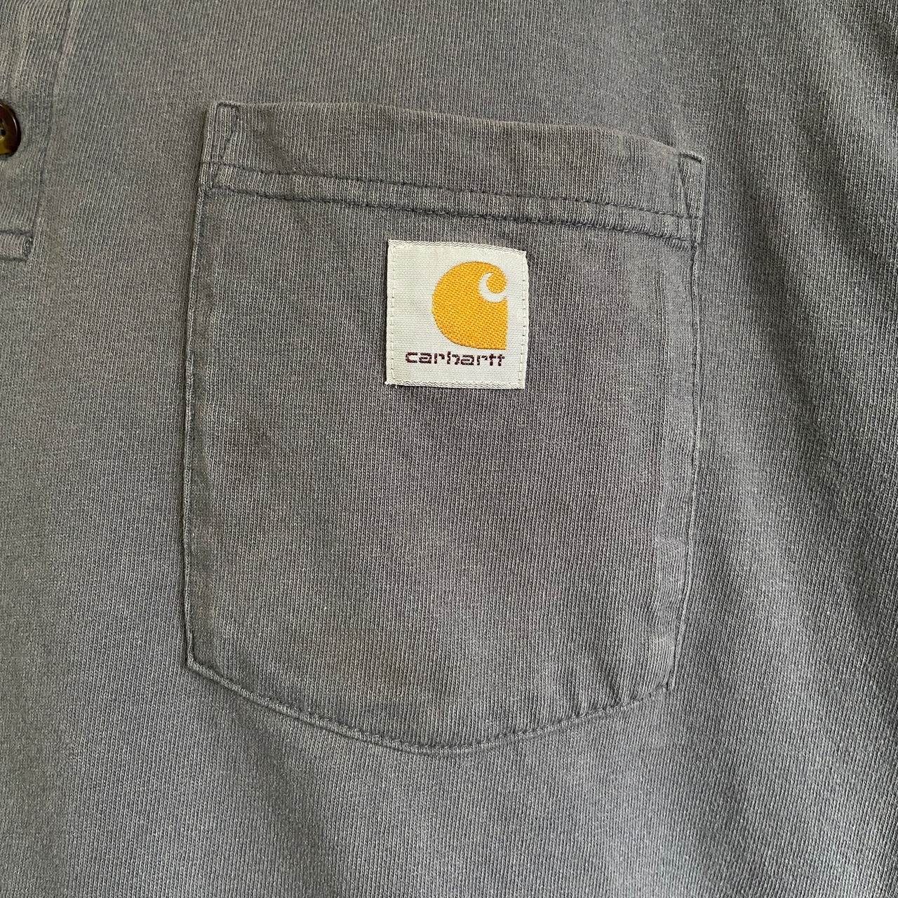 Carhartt カーハート ヘンリーネック ワンポイントロゴ ポケット 長袖T 