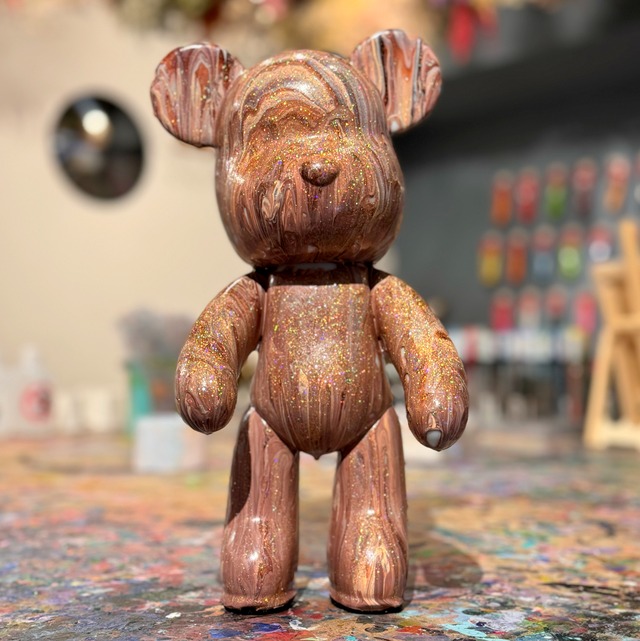 ご自宅でアート体験キット（クマサングラス23cm ver）