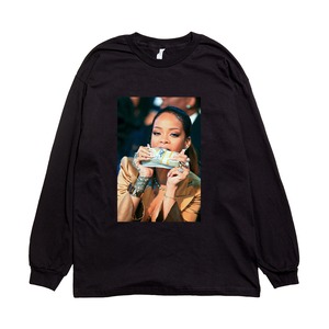 Rihanna Money Photo   L/S (black)