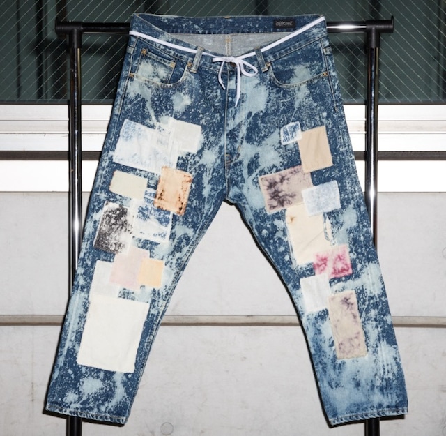 Grunge patchwork Denim