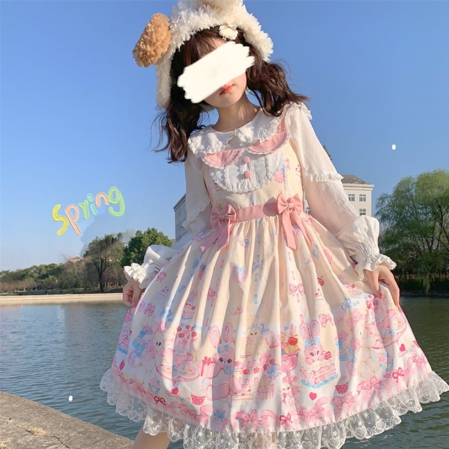 SEASONZ ゆめかわ ジャンパースカート パステルカラー メルヘン